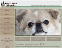 Tablet Screenshot of forestridgekennel.com